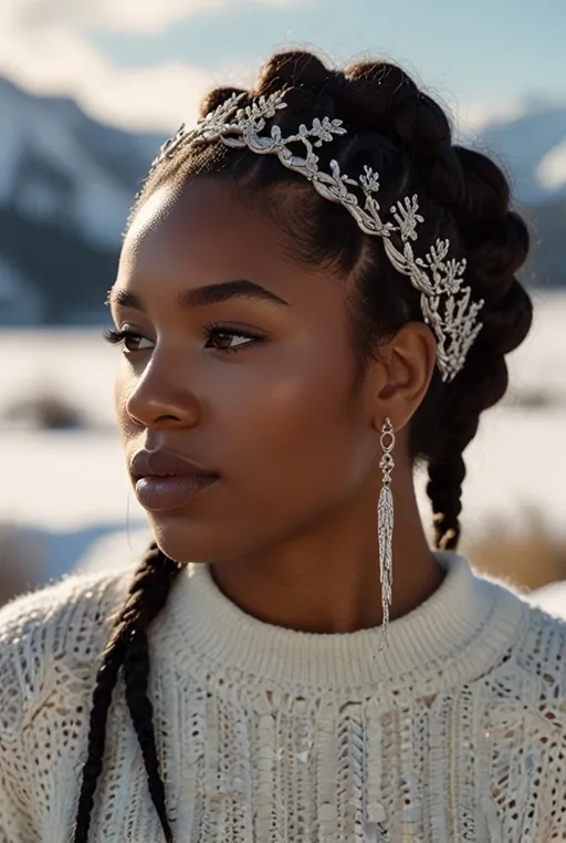 10. Crown Braid With Loose Curls
