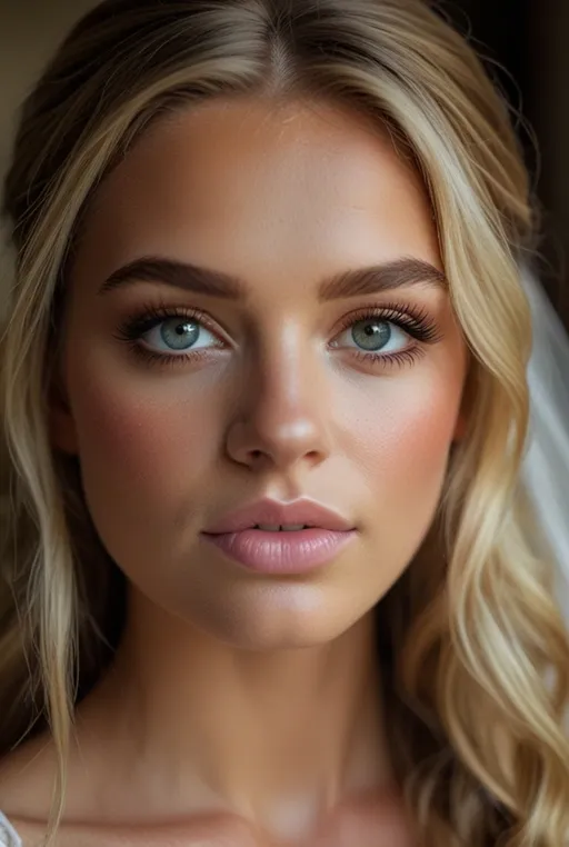 10. Glowing Bridal Look with Soft Lashes