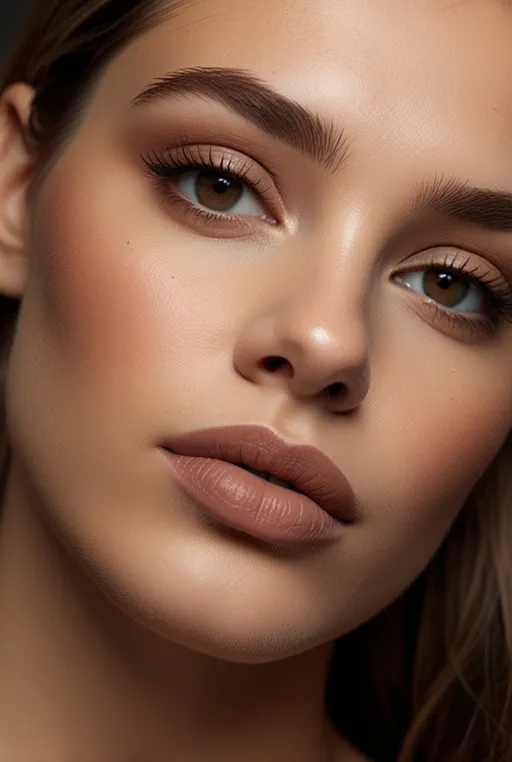 10. Natural Matte Makeup with Defined Eyes