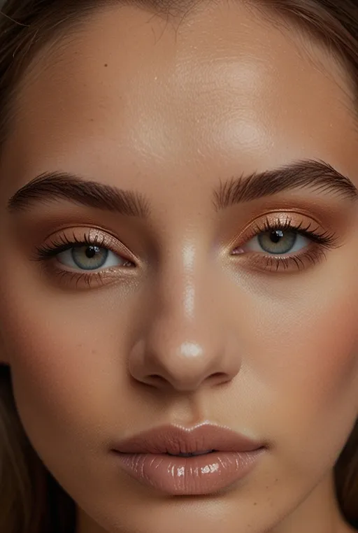 13. Subtle Bronze Glow with Soft Liner