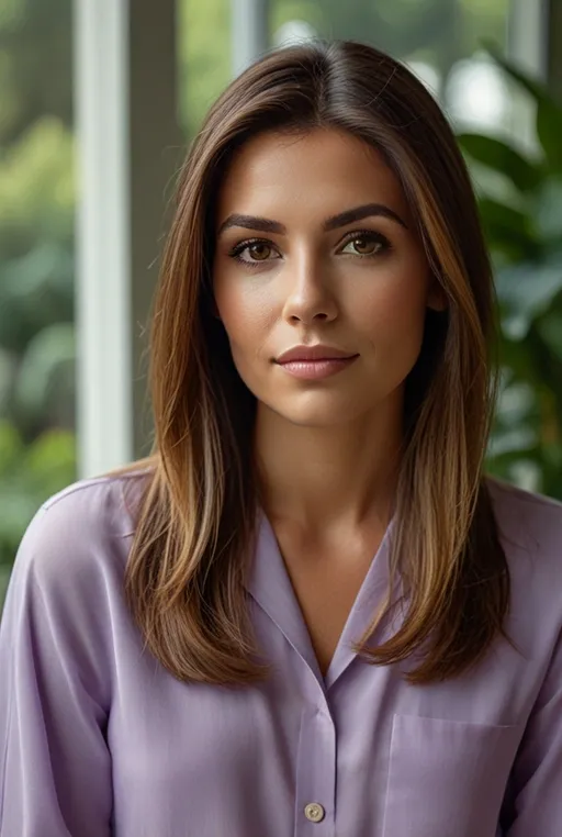 15. Mid-Length Cut with Subtle Ombre