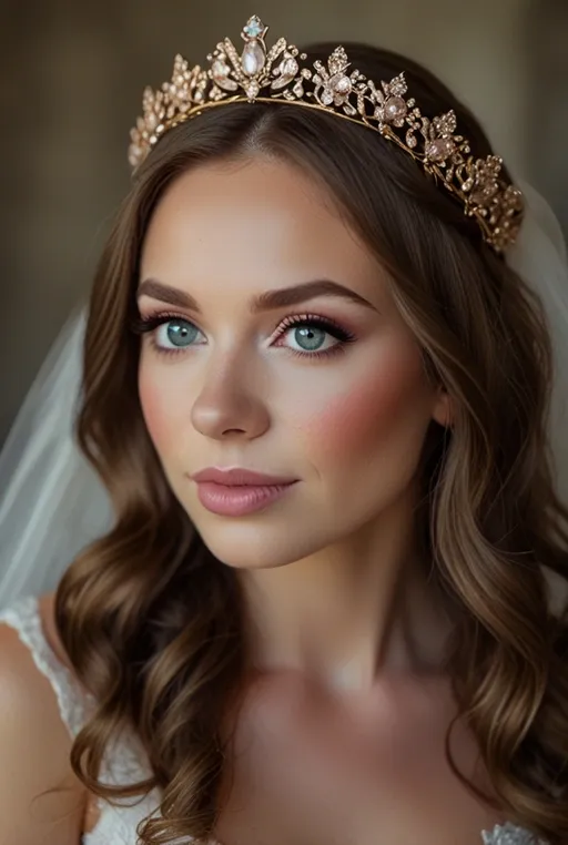 15. Soft and Romantic Bridal Look