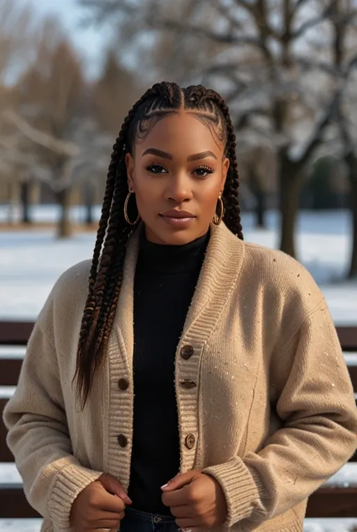 15. Straight Back Cornrows With Curly Ends