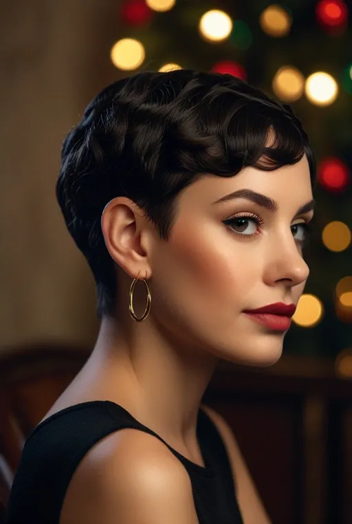 16. Pixie Cut With Finger Waves