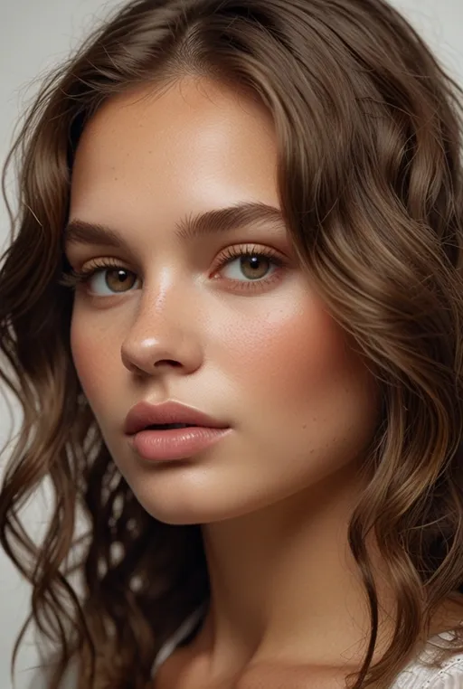 17. Dewy Skin with Soft Brown Tones