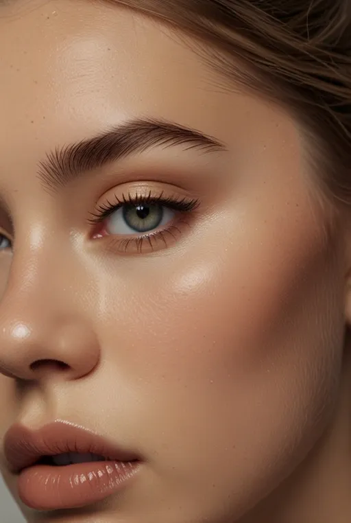 18. Minimalist Nude Makeup with Defined Lashes