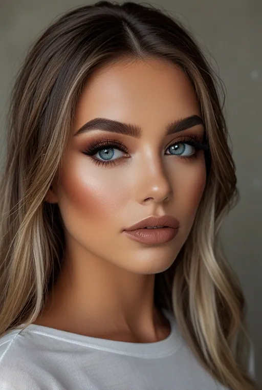 2. Effortless Smokey Eyes and Nude Lips
