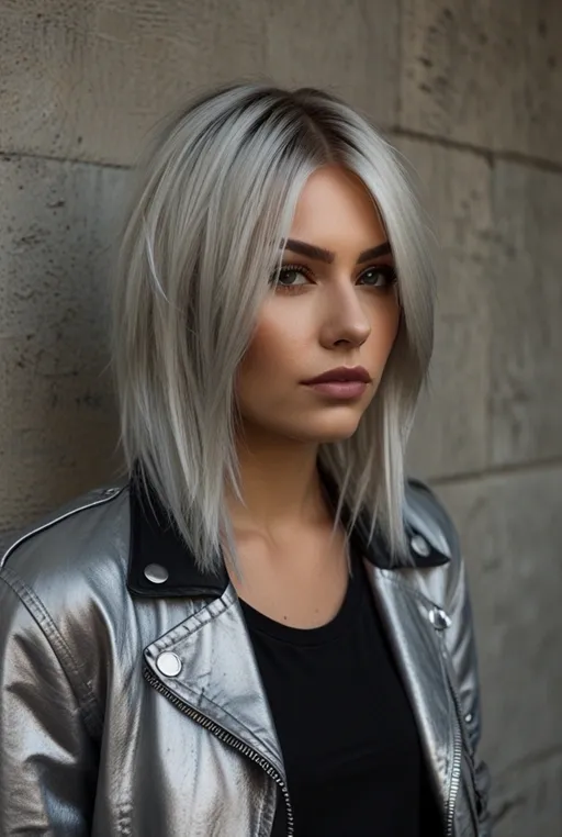 20. Straight Lob with Platinum Ends