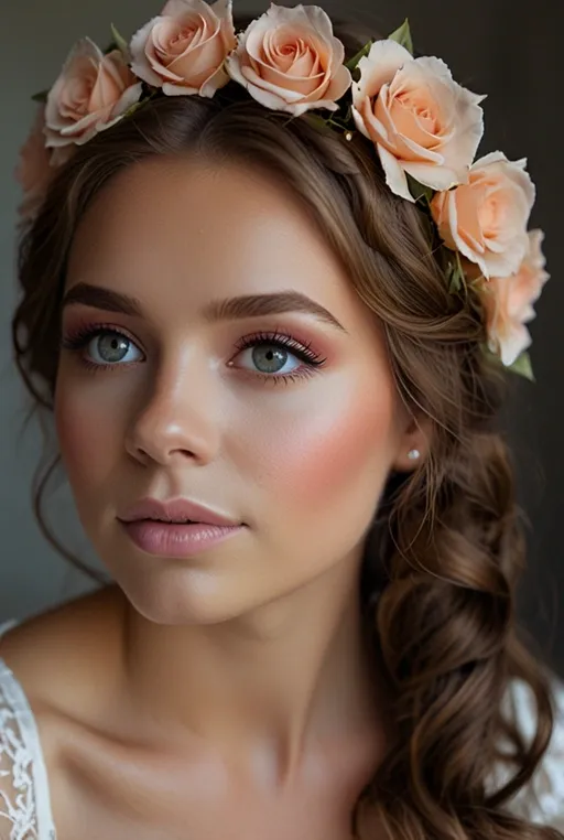 22. Bright and Fresh Bridal Look