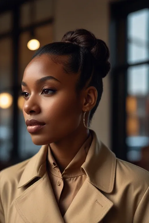 23. Low Bun With Side Twists