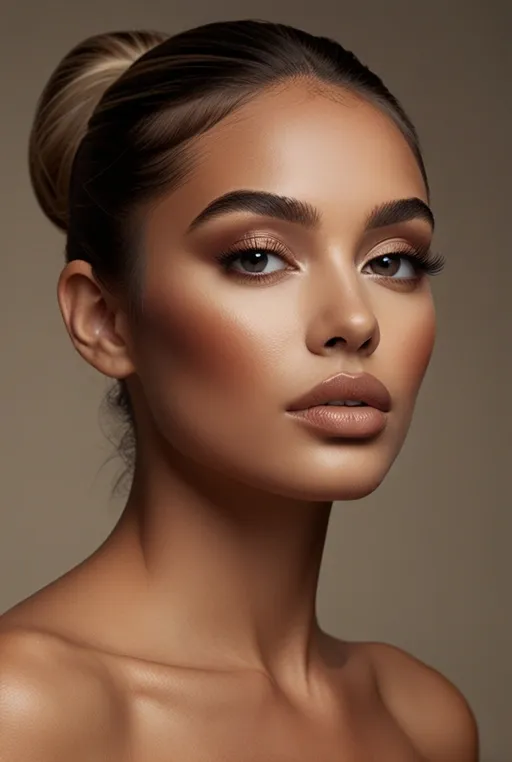 24. Bold Contour and Soft Glam Eyes