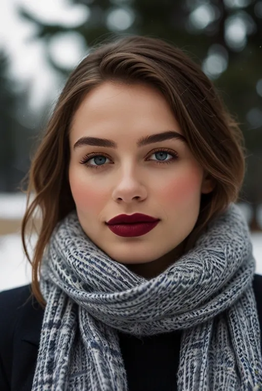5. Winter Berry Lips with Glowing Skin