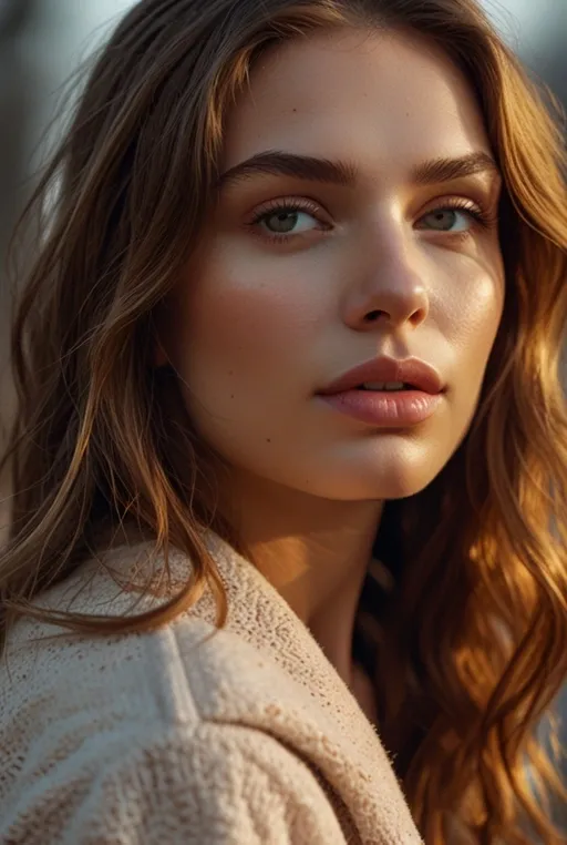 7. Dewy Skin and Soft Peach Makeup