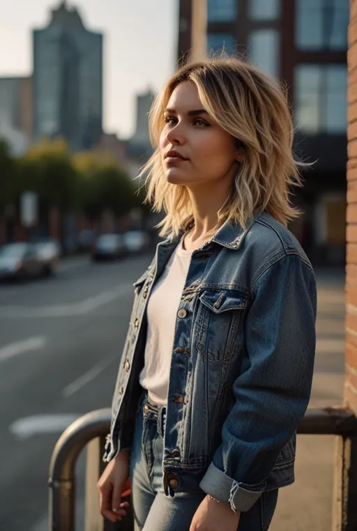 8. Shoulder-Length Shag with Messy Waves
