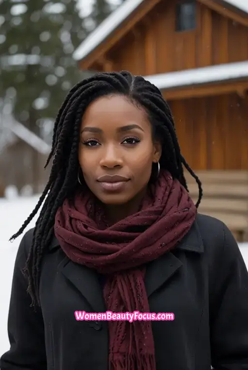 11. Marley Twists Styled in a Side Sweep