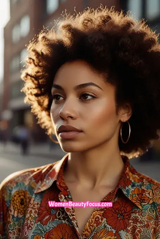 13. Tight Curls with Ombre Effect