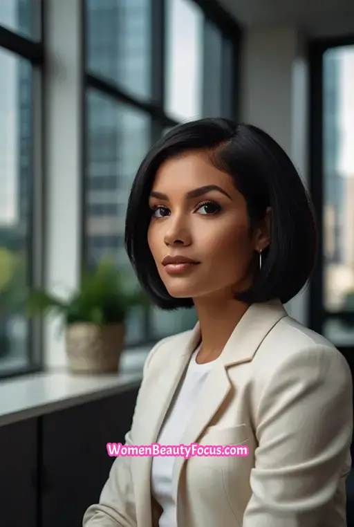 14. Medium-Length Bob With Straightened Ends