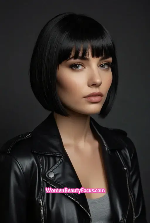 18. Asymmetrical Bob with Side Bangs