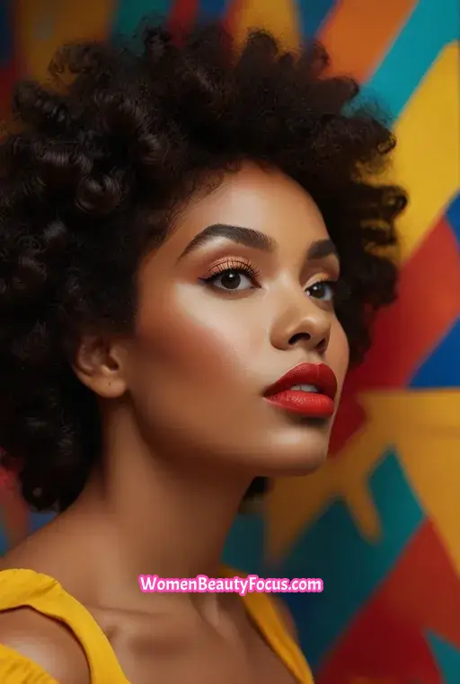 19. Natural Afro with Defined Edges