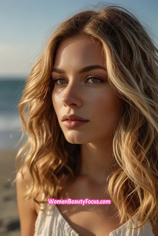 2. Loose Beach Waves with Blo