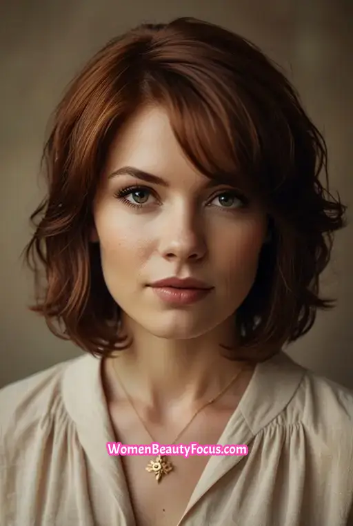 5. Layered Bob With Auburn Tones