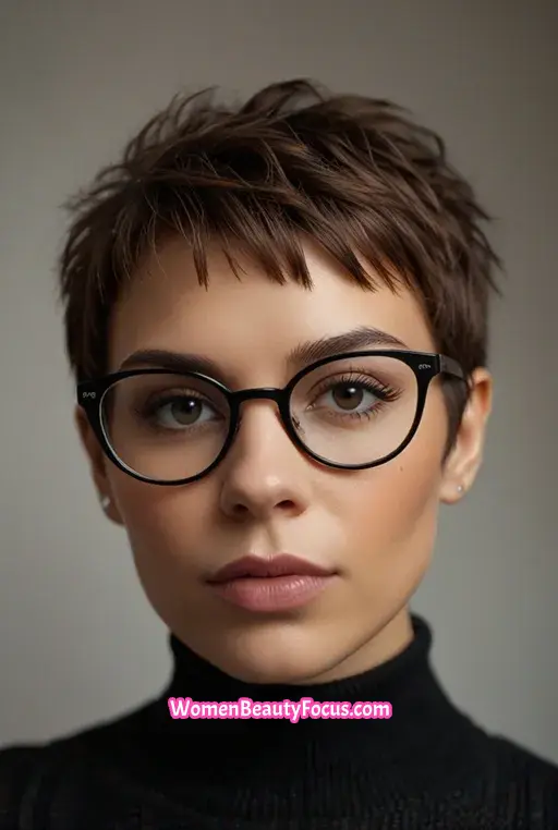 5. Short Pixie Cut with Textured Layers
