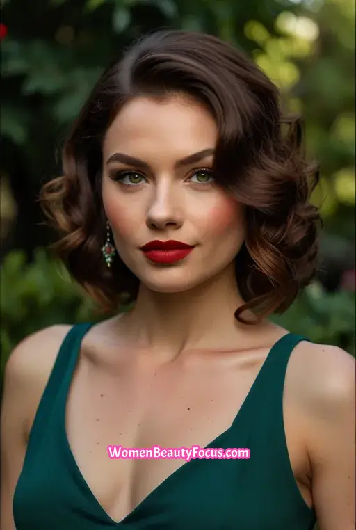 6. Side-Swept Curls with Aub