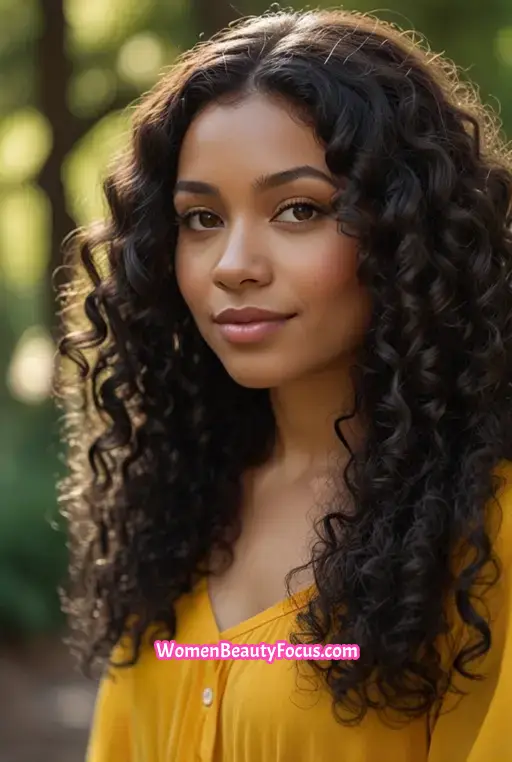 7. Curly Lob With Defined Curls