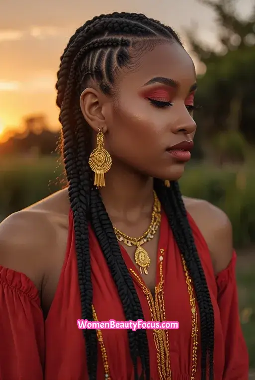 9. Long Braids wit