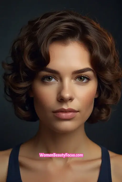 1. Classic Short Curly Bob for Mature Women