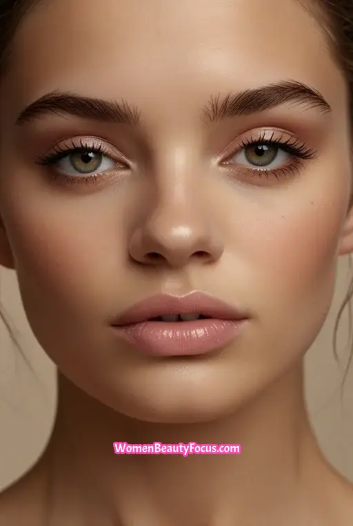 1. Soft Pink Eyeshadow with Subtle Liner
