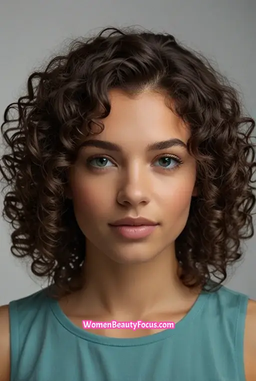 11. Curly Shoulder Length Hair with Volume
