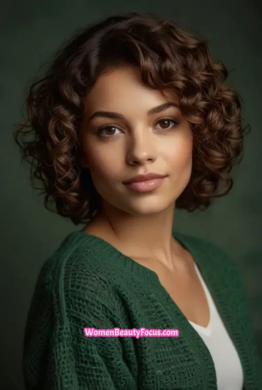 12. Curly Bob with Textured Layers