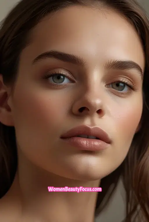 13. Subtle Smokey Eye with Glossy Lips
