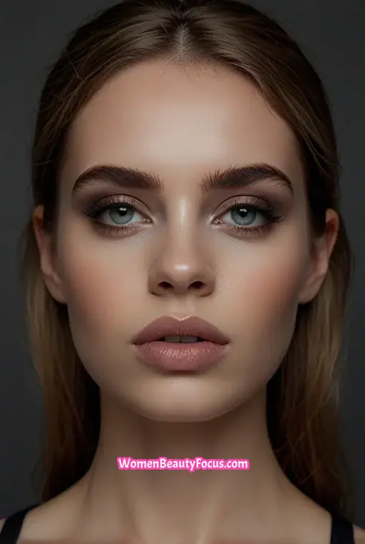 14. Ash Gray Eyeshadow with Black Eyeliner