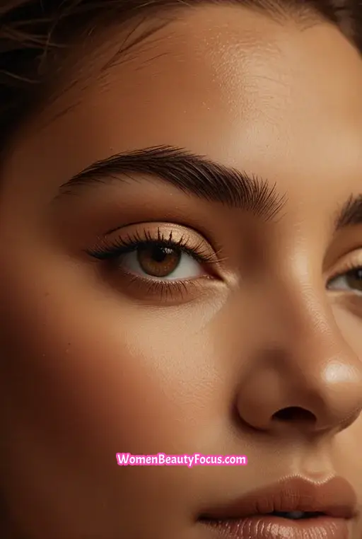 14. Full Brows with Warm Bronze Eyeshadow