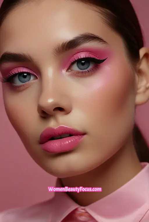 14. Neon Pink with Glossy Lids