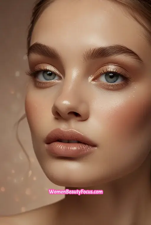 15. Elegant Champagne Eyeshadow for a Subtle Glow