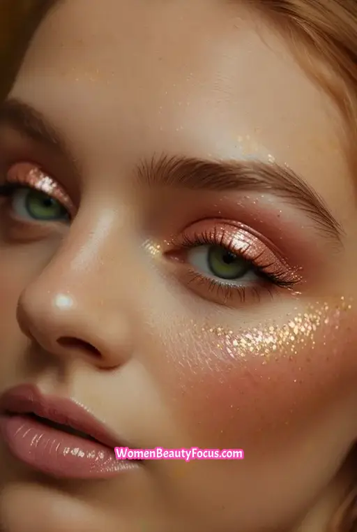 17. Warm Orange Glitter Eyeshadow