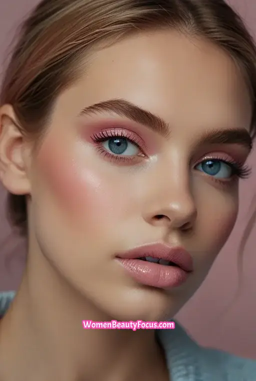 18. Frosty Blue with Natural Lashes