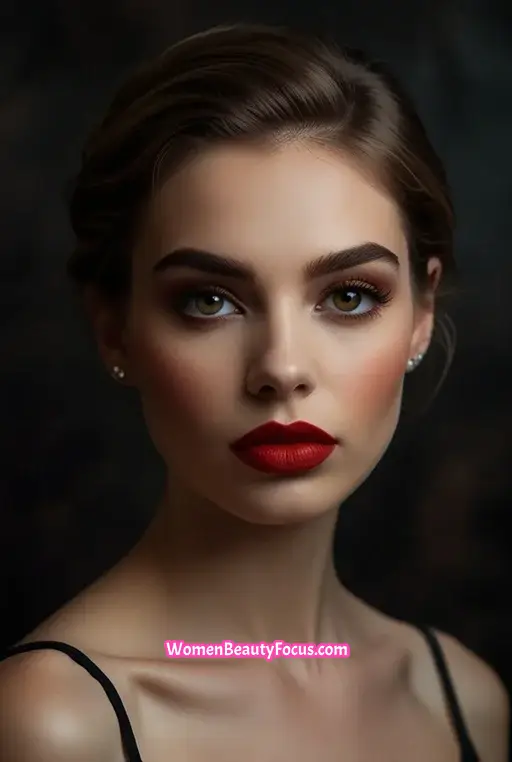 3. Bronze Smokey Eyes with a Bold Lip