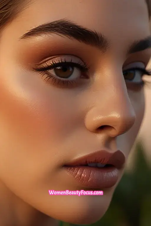 4. Earthy Tones with Bold Eyeliner