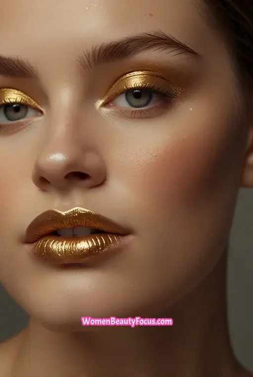 7. Classic Gold Eyeshadow with a Defined Crease