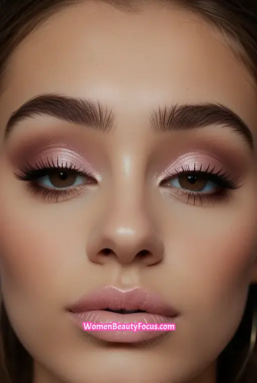 9. Smokey Brown Eyeshadow with Dramatic Lashes