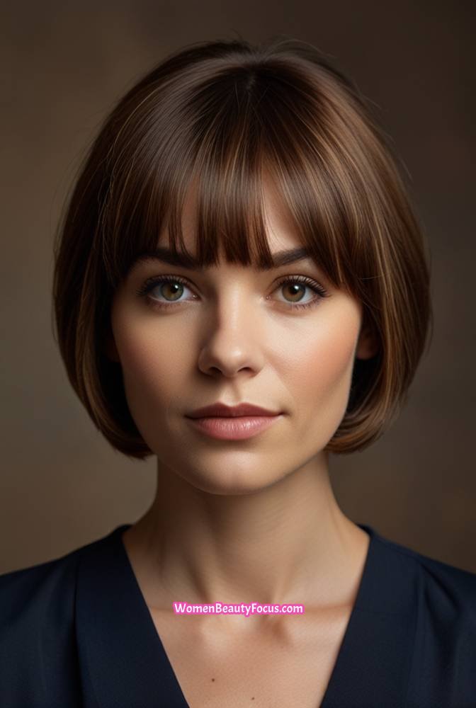 11. Short Bob with Face-Framing Highlights