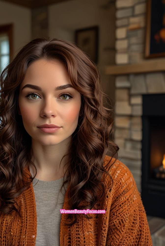 12. Dark Toffee Brown with Auburn Lowlights