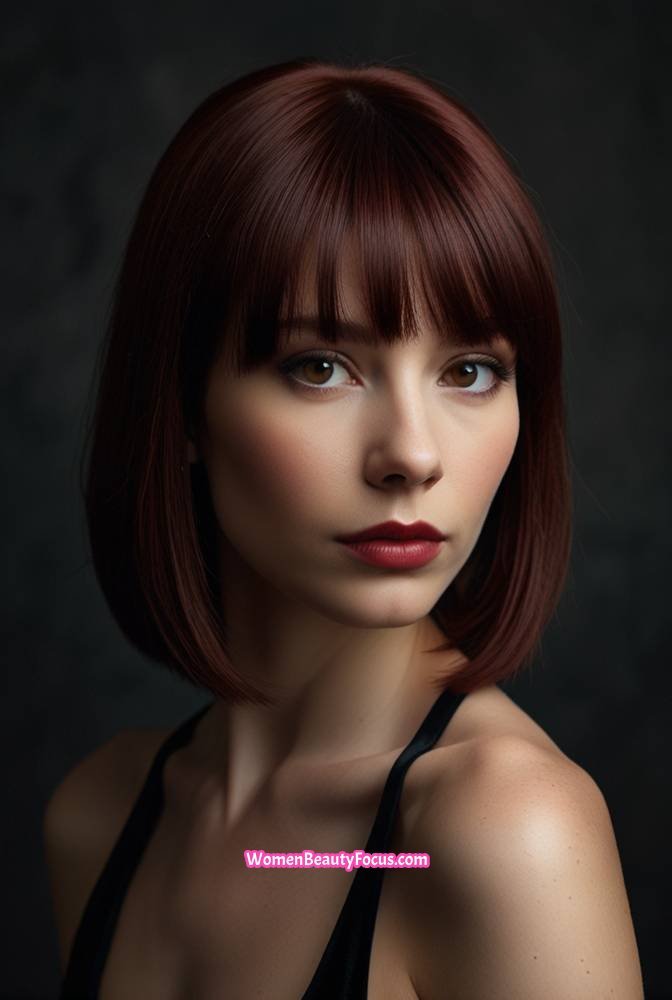 13. Deep Mahogany Brown with Velvet Red Tones