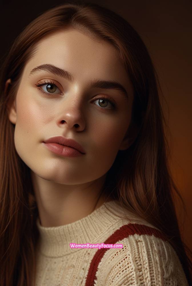 14. Auburn-Tinted Brown with Warm Glow