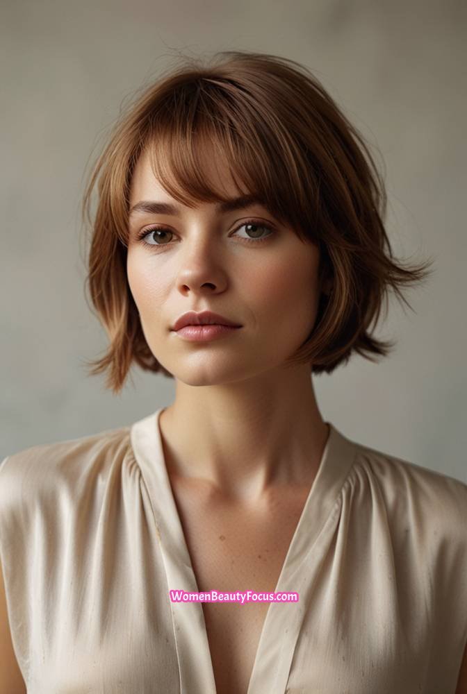 15. Feathered Short Bob with Layers