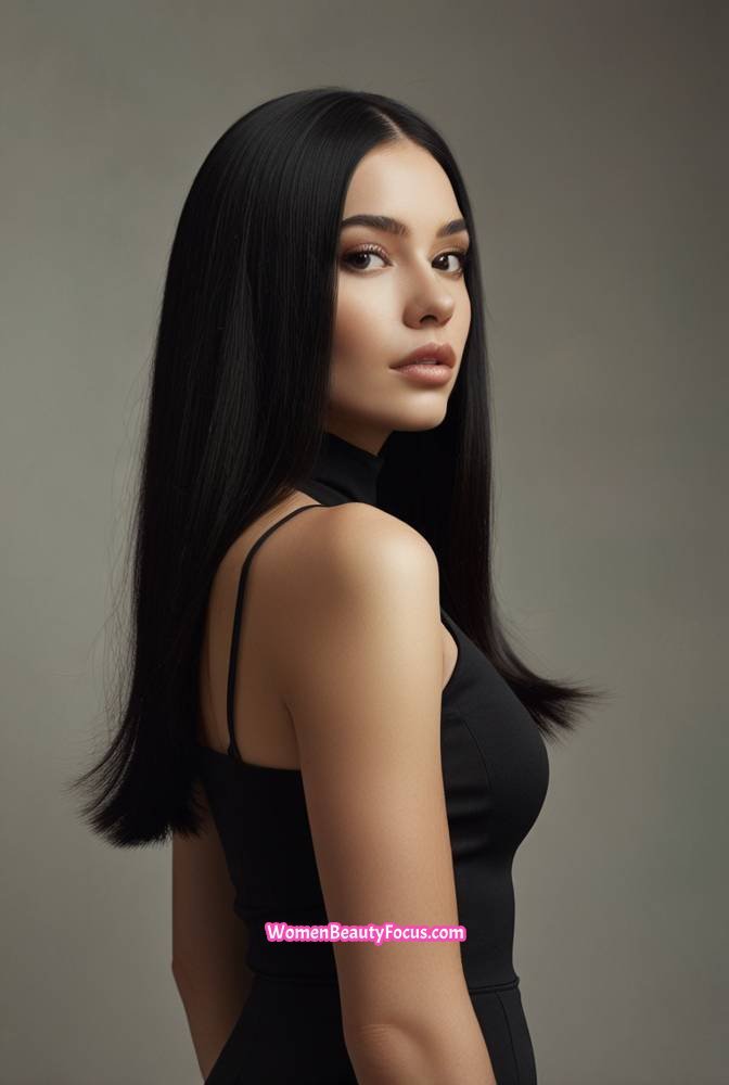 16. Super Sleek Waist-Length Hair